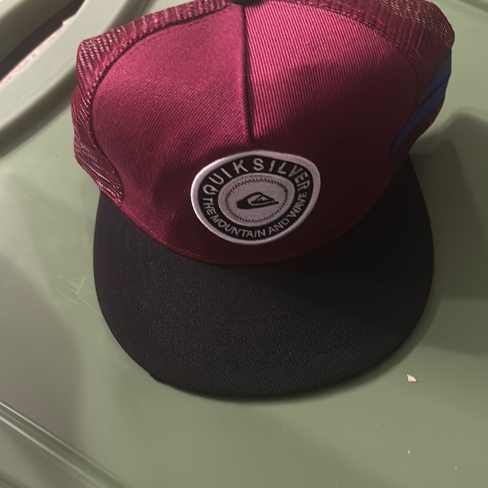 Quiksilver Maroon and Black Cap